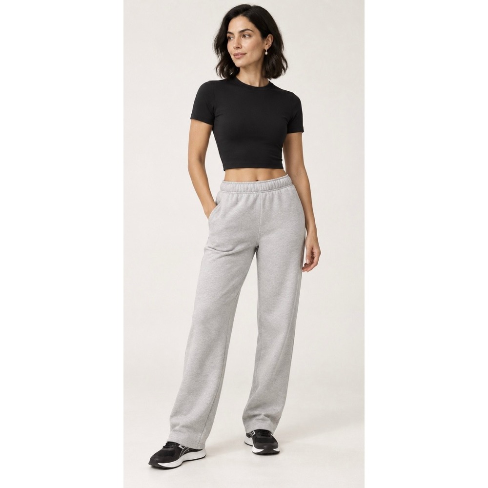 Lululemon Wundermost Ultra-Soft Nulu Crewneck Cropped T-Shirt Black XS